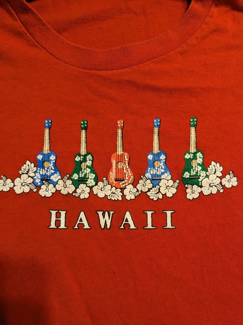 Kids Red Hawaii Graphic Tee